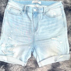 Judy Blue Sky Blue Distressed Jean Shorts